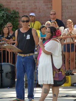 MC George and Founder Jasmine Gunn